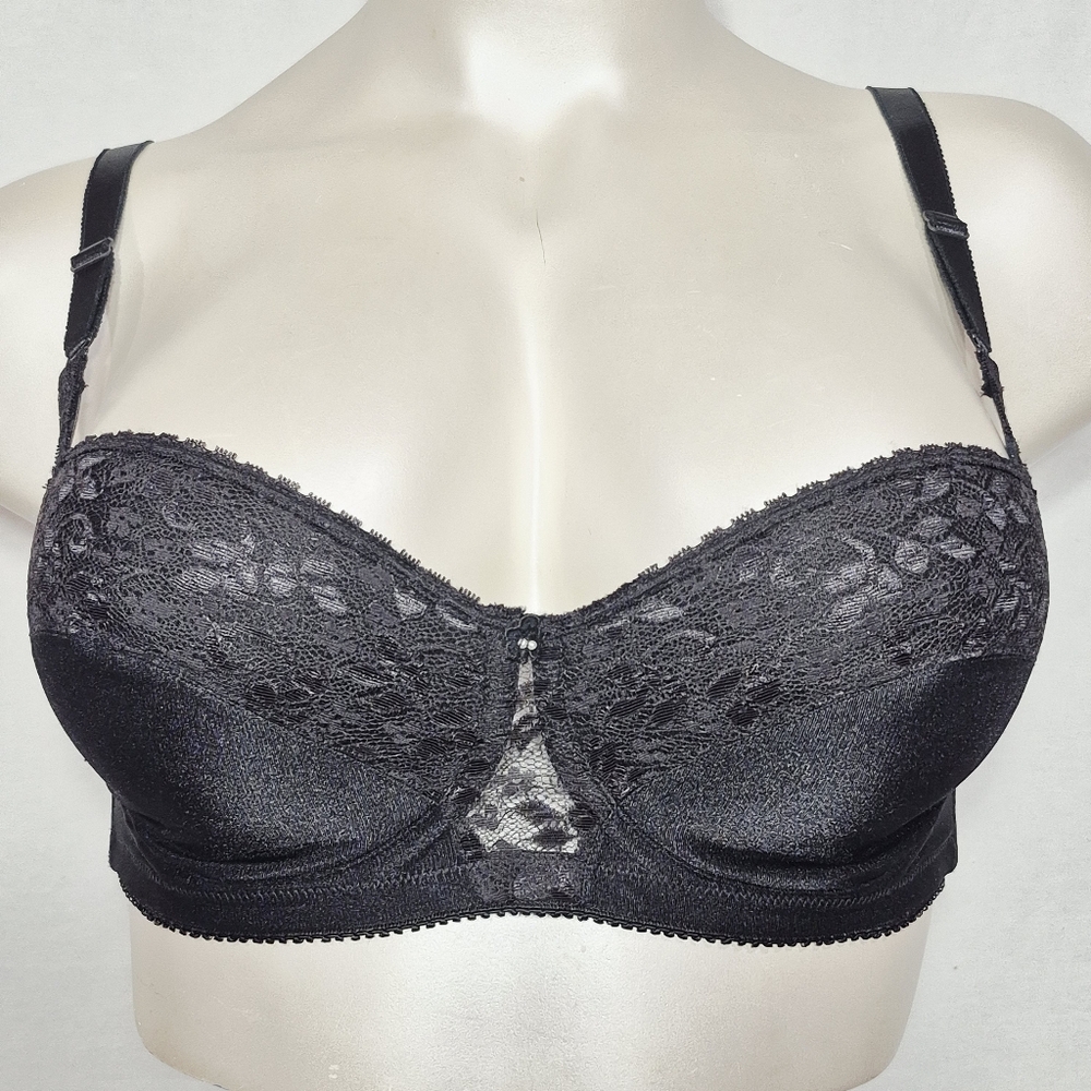34DDD‎ Carnival 123 Full Coverage Strapless Underwire Bra Black